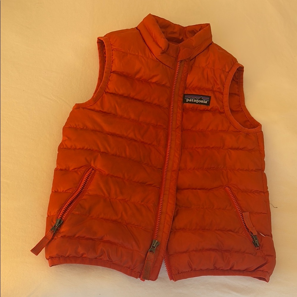 Patagonia Orange Puffer Vest